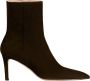 Kiton Stilettohak Suède Enkellaarzen - Thumbnail 1