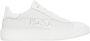 Kiton Witte Leren Sneaker met Golvende Structuur en Verhoogd Logodetail White Heren - Thumbnail 1