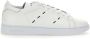 Kiton Witte Leren Sneakers met Rode Stiksels White Heren - Thumbnail 1