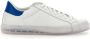 Kiton Witte Leren Sneakers met Turquoise Hiel White Heren - Thumbnail 1