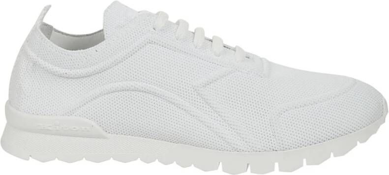 Kiton Witte Sneakers met Stoffen Textuur White Heren