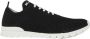Kiton Zwarte Knit Sneakers met Witte Zool - Thumbnail 1