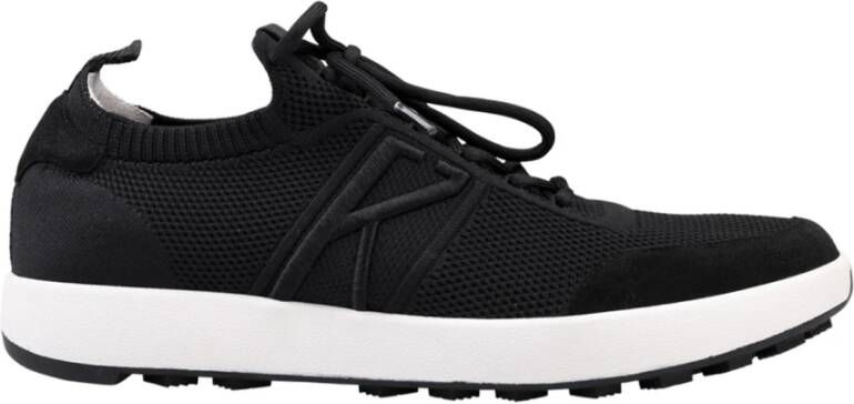 Kiton Zwarte Sneakers met Logodetails
