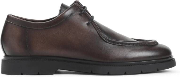 Kiton Zwarte Veterschoenen voor Mannen