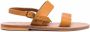 K.jacques Bruin Leren Sandalen met Dunne Bandjes - Thumbnail 1