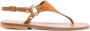 K.jacques Bruine Leren Sandalen met Enkelband - Thumbnail 1