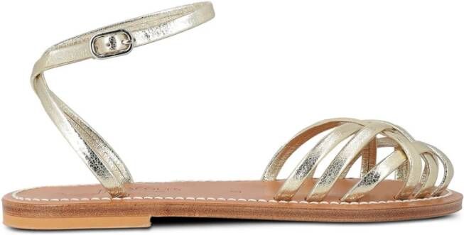 K.jacques Champagne Leren Sandaal Demetria Model