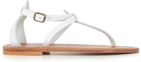 K.jacques Flat Sandals White Dames