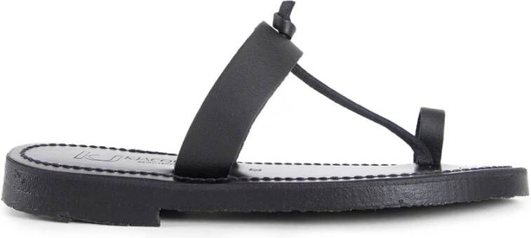 K.jacques Hevea Leren Sandalen met Enkelband