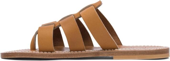 K.jacques Beige Leren Sandalen Stijlvol Ontwerp - Foto 5