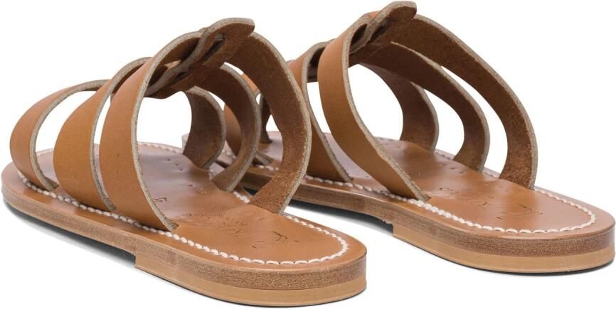 K.jacques Beige Leren Sandalen Stijlvol Ontwerp - Foto 4