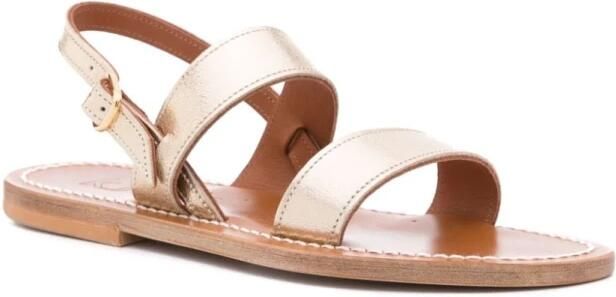 K.JACQUES Gouden Sandalen met Dubbele Band Ontwerp - Foto 2