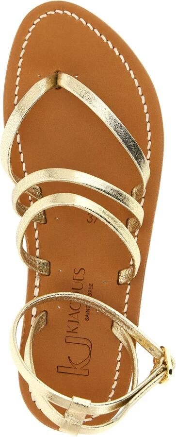 K.jacques Hemeree Laminated Leather Thong Sandals
