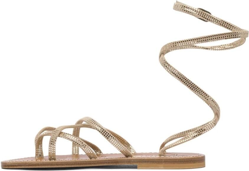 K.JACQUES Platte sandalen met enkelbandje en juwelen - Foto 5