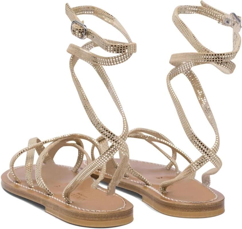 K.JACQUES Platte sandalen met enkelbandje en juwelen - Foto 3