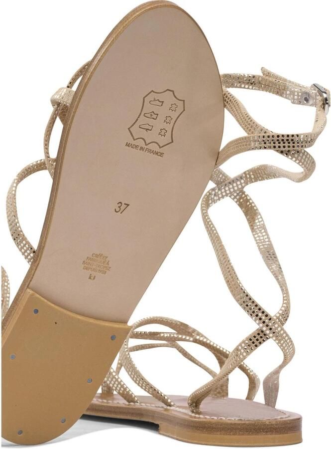 K.JACQUES Platte sandalen met enkelbandje en juwelen - Foto 4