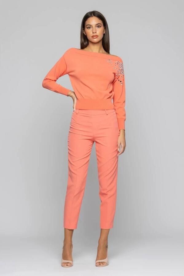 Kocca Jumper met boothals en strass