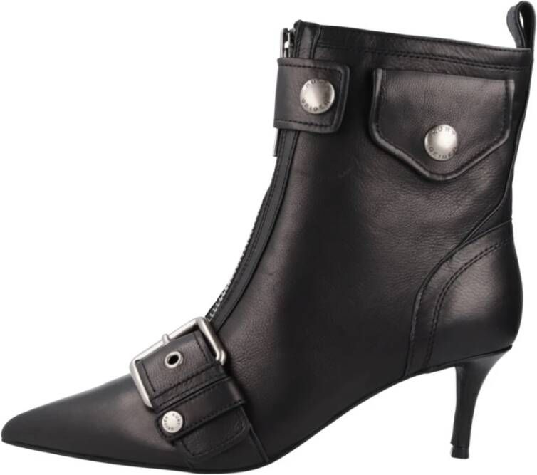 Kurt Geiger London Hackney Kitten Boot Enkellaarsjes Enkelboots met rits Dames Zwart