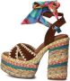 Kurt Geiger London Chelsea Scarf Platform Sandalen Dames Multi - Thumbnail 3