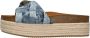 KURT GEIGER LONDON Slippers Dames Kensington Flatform Maat: 39 Materiaal: Textiel Kleur: Blauw - Thumbnail 2