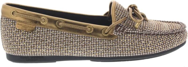 KURT GEIGER LONDON Mocassins Dames Eagle Moccasin Maat: 36 Materiaal: Textiel Kleur: Beige - Foto 4