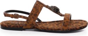 Kurt Geiger Flat Sandals Bruin Dames