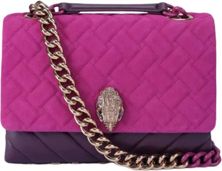 Kurt Geiger Gewatteerde leren schoudertas met adelaar