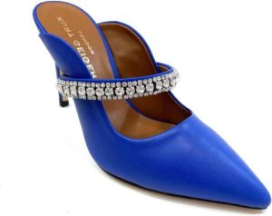 Kurt Geiger Heeled Mules Blauw Dames