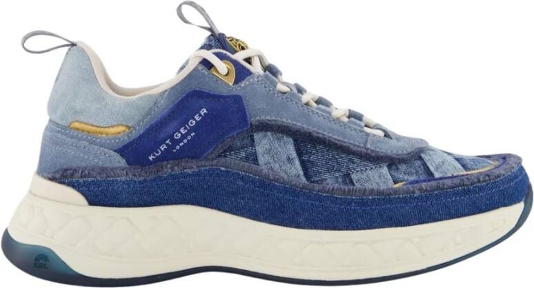 Kurt Geiger Kensington Sneaker Blauw Jeans Blue Dames