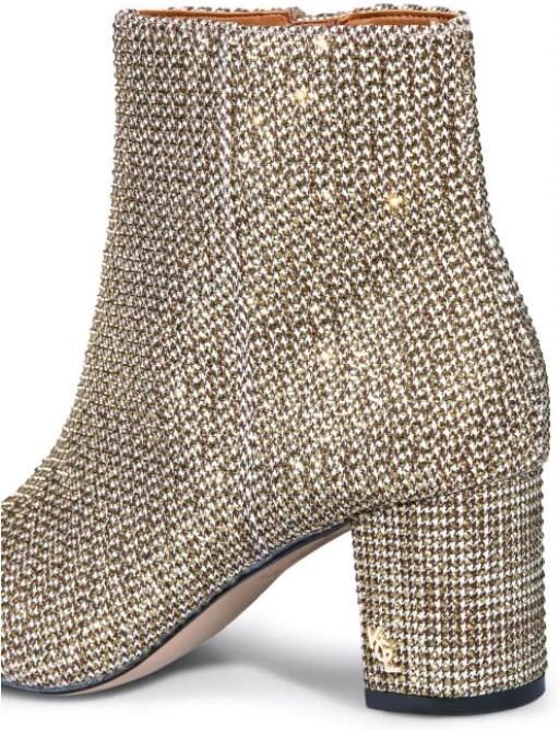 Kurt Geiger London Fabric Ankle Boot Enkellaarsjes Enkelboots met rits Dames Goud - Foto 5