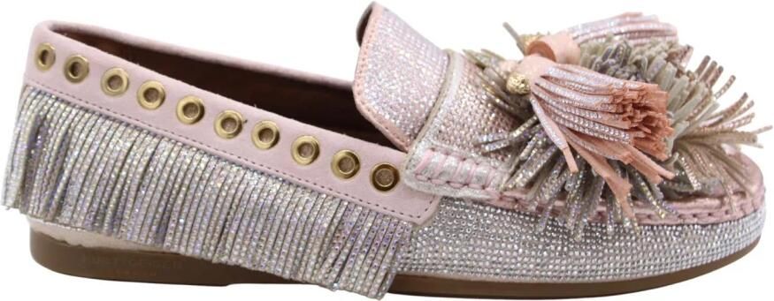 Kurt Geiger London Pom Moccasin Mocassins Dames Instappers Zilverkleurig - Foto 7