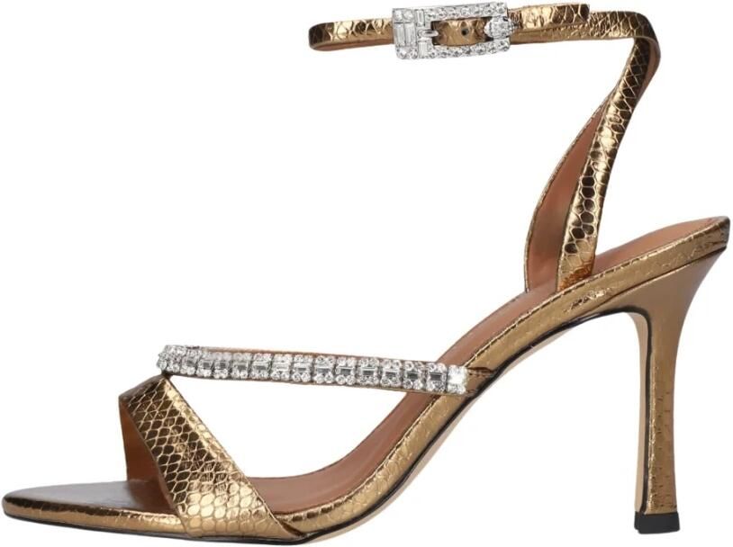 KURT GEIGER LONDON Gouden Sandalen Crystal Strap Sandal 90 - Foto 6