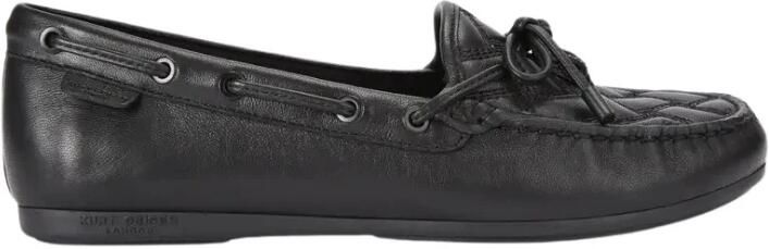 Kurt Geiger Eagle moccasin van leer met quilt patroon