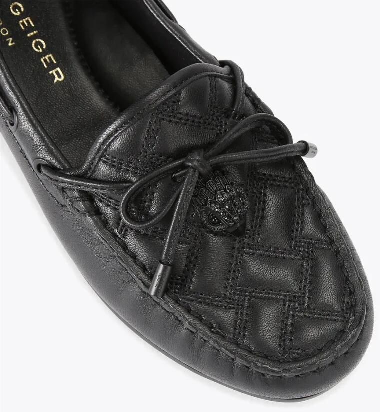 Kurt Geiger Eagle moccasin van leer met quilt patroon - Foto 4