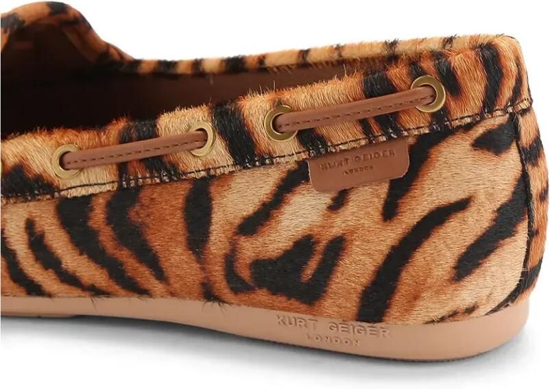 Kurt Geiger London Eagle Moccasin Mocassins Dames Instappers Bruin - Foto 13