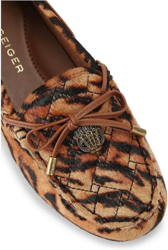 Kurt Geiger London Eagle Moccasin Mocassins Dames Instappers Bruin - Foto 12