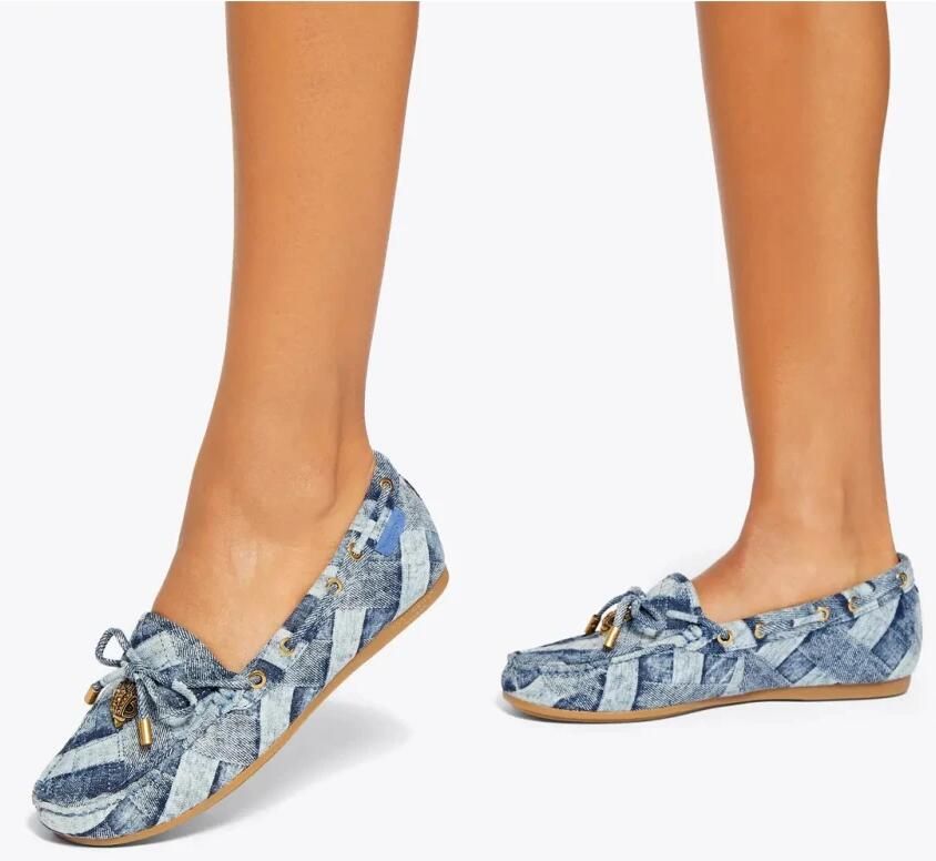 Kurt Geiger Dames Instappers & Ballerina's Eagle Moccasin Denim Jeansblauw - Foto 3