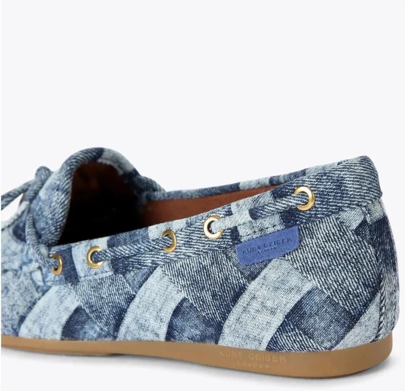 Kurt Geiger Dames Instappers & Ballerina's Eagle Moccasin Denim Jeansblauw - Foto 2