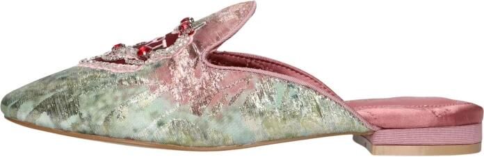 Kurt Geiger London Embroidered Slipper Slippers Dames Goudkleurig - Foto 7
