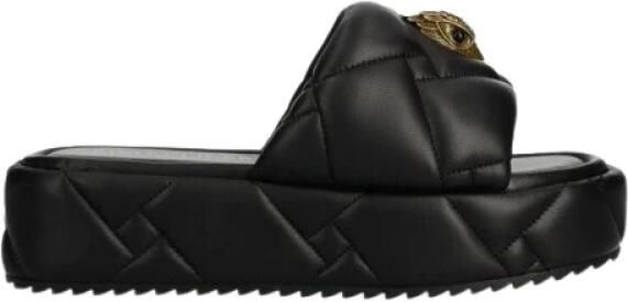 Kurt Geiger London Dames Slippers Kurt Geiger Kurt Geiger Kensington Puff Flatform Black Zwart