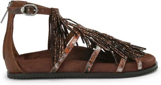 Kurt Geiger Fringe Platte Sandaal
