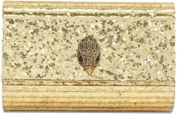 Kurt Geiger Gouden Adelaar Clutch Tas met Ketting