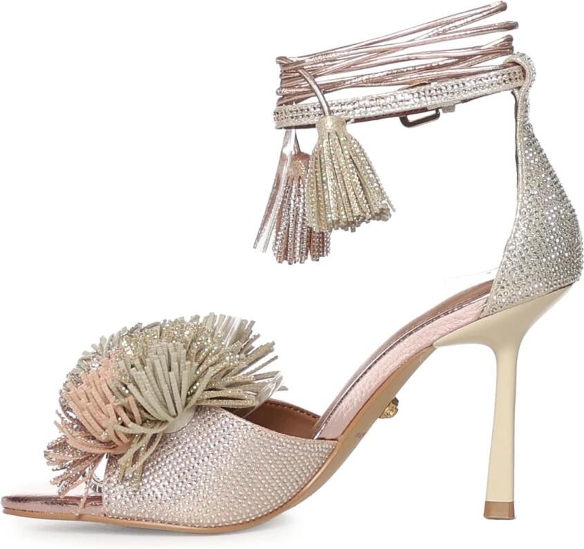 Kurt Geiger London Pom Ankle Tie Sandal Sandalen Dames Roze - Foto 7