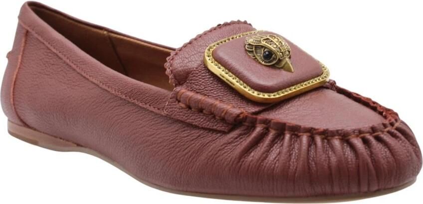 Kurt Geiger Dames Instappers & Ballerina's Pimlico Moccasin Wine Bordeaux - Foto 6
