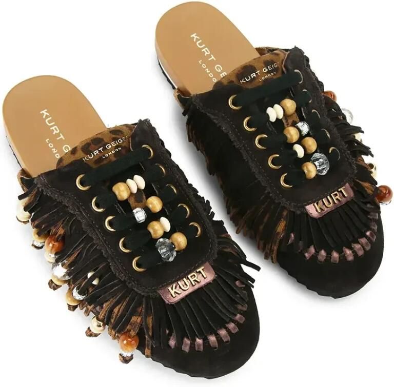 Kurt Geiger Islington P Fringe Mule - Foto 3