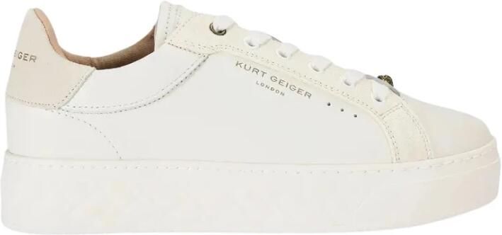 KURT GEIGER LONDON Lage Sneakers Dames Kensington Cupsole Leer Wit