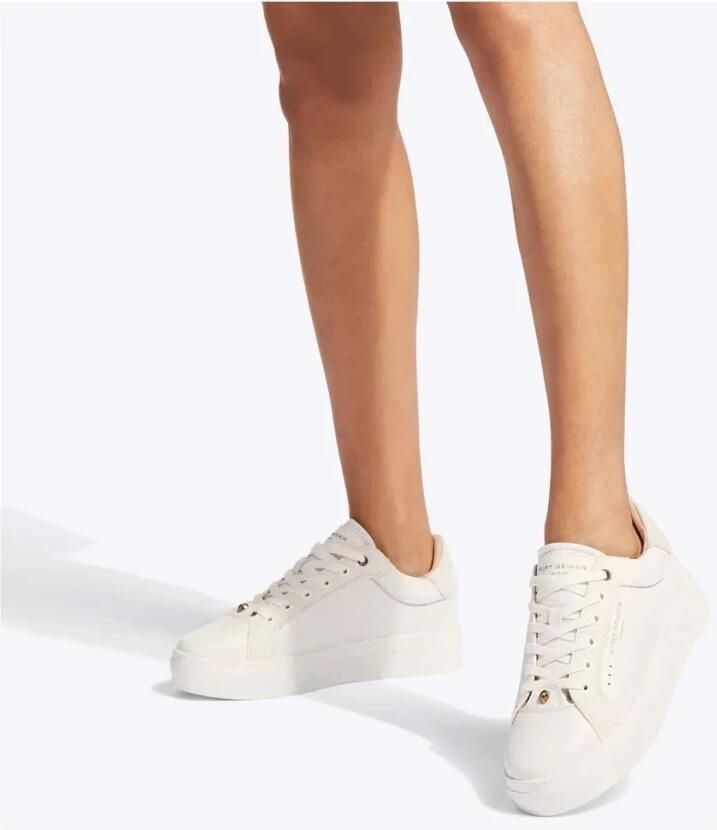 KURT GEIGER LONDON Lage Sneakers Dames Kensington Cupsole Leer Wit - Foto 4
