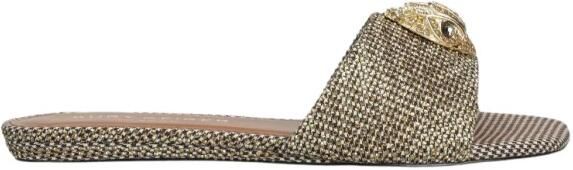KURT GEIGER LONDON Slippers Dames Kensington Flat Textiel Beige