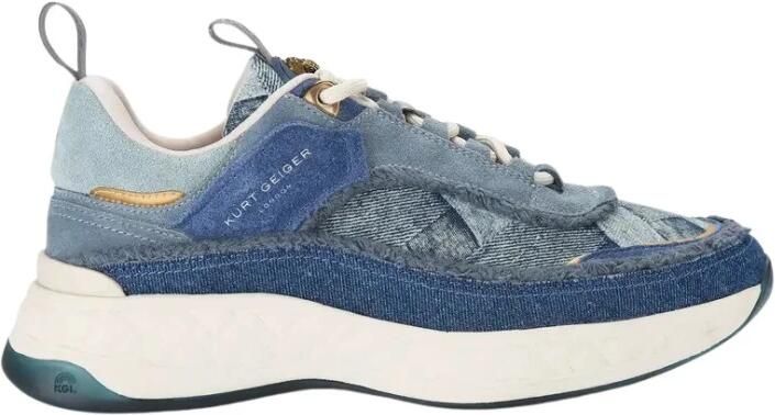 Kurt Geiger London Dames Sneakers Kurt Geiger Kurt Geiger Kensington Sneaker Denim Jeansblauw