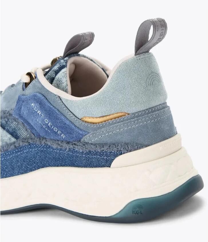 Kurt Geiger London Dames Sneakers Kurt Geiger Kurt Geiger Kensington Sneaker Denim Jeansblauw - Foto 3
